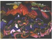 Ernst Ludwig Kirchner Return of the animals oil painting artist